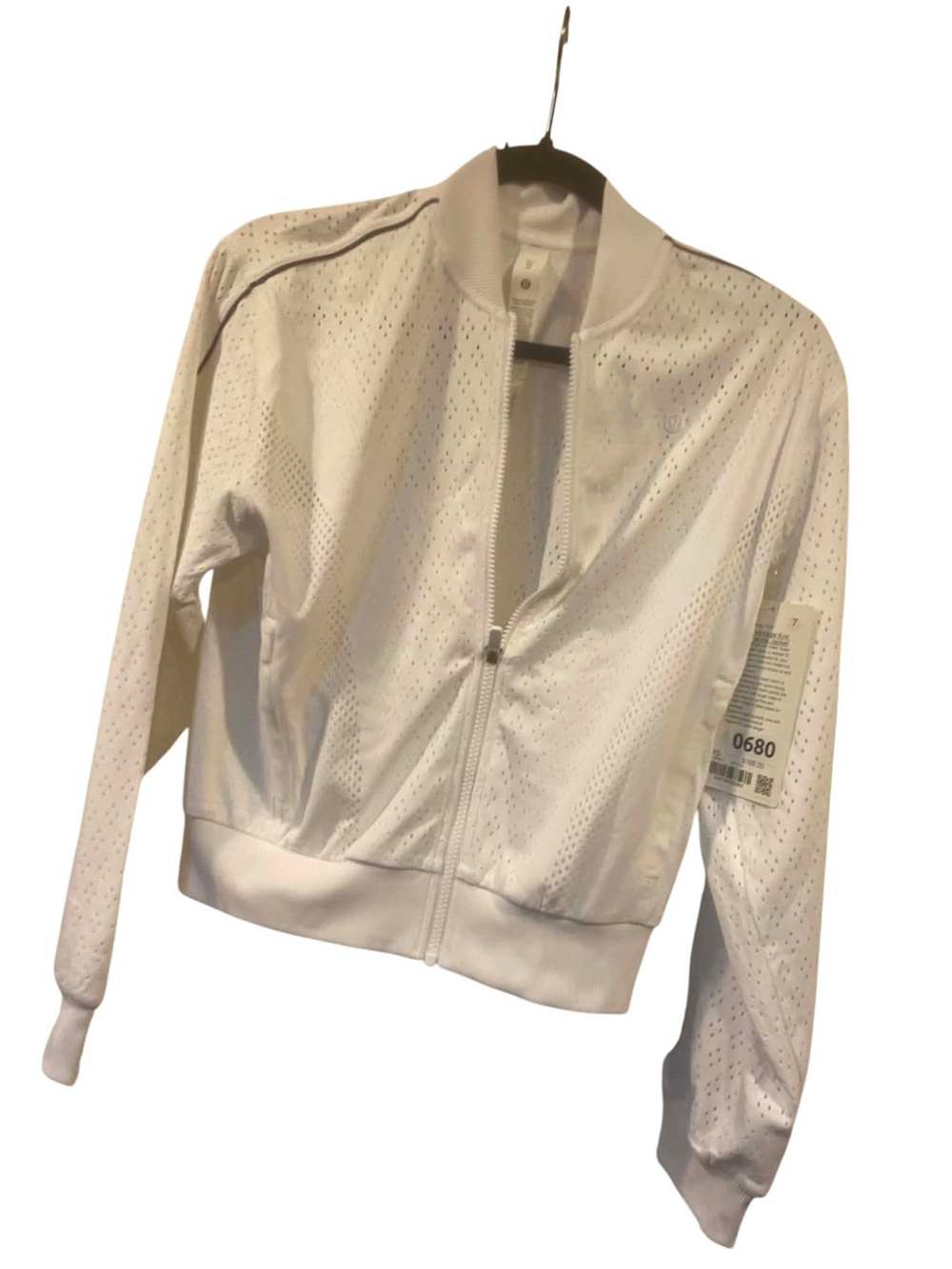 NWT Lululemon Ace Advantage Knit Mesh Tennis Jacket Size XS WHITE